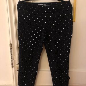 Black Polka Dot Ankle Pixie Pants
